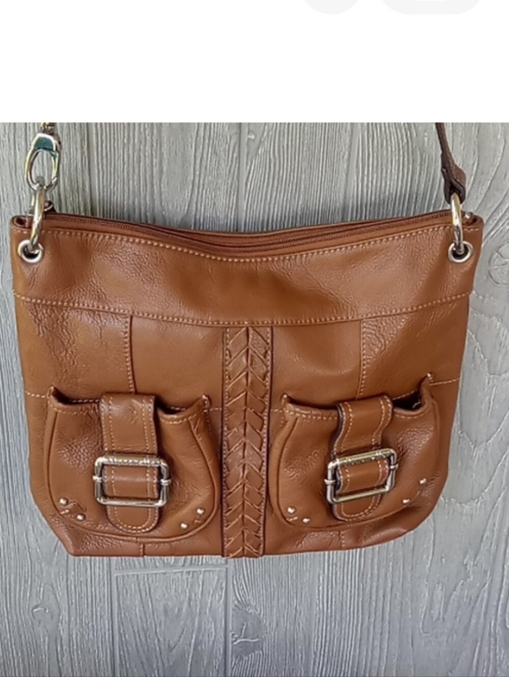 TIGNANELLO Vintage 90s Brown Crossbody leather Crossbody bag